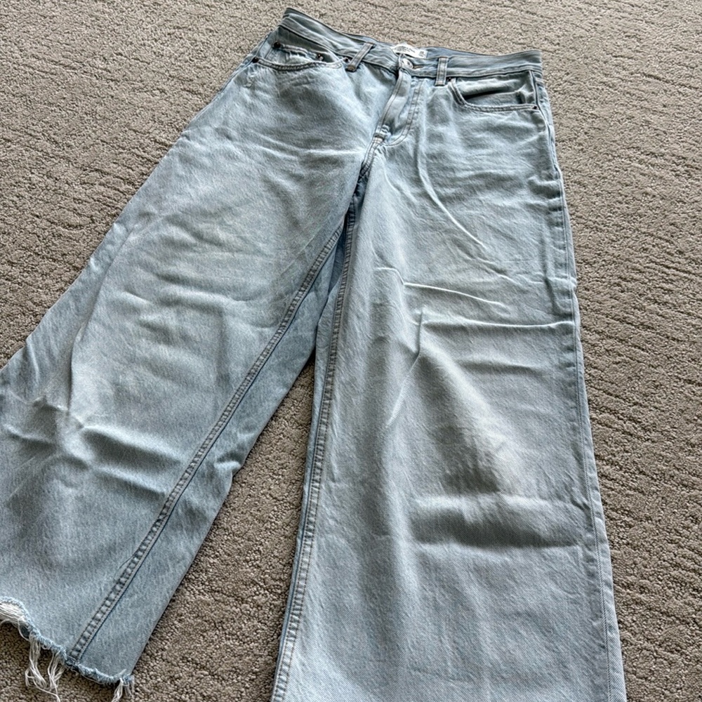Abercrombie and Fitch size 26 The Crop Wide Leg High Rise